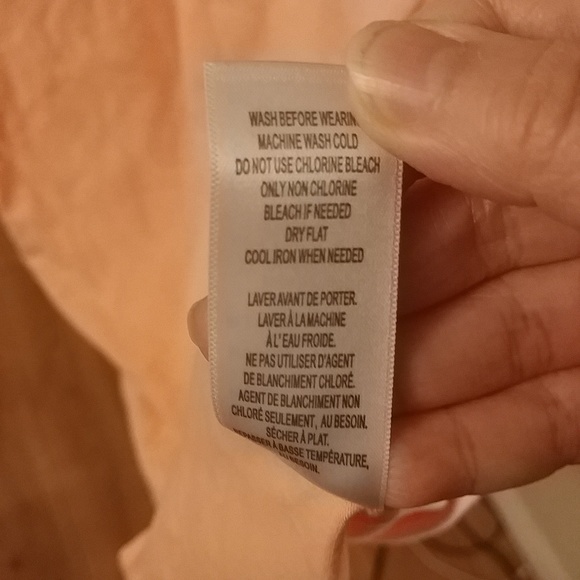 Avon Peach Lace Top 3X - Picture 5 of 6